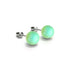 Émeraude | Argent sterling .925 | Boucles d'Oreilles Sirène Verre